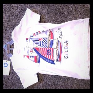 Kids sailboat tee